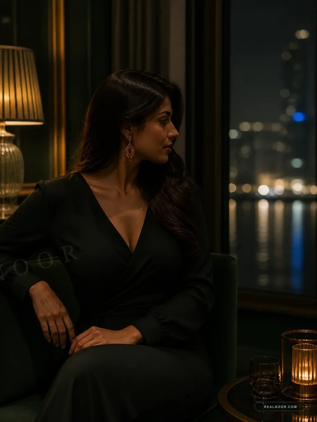 Real Noor - private hotel lounge portrait